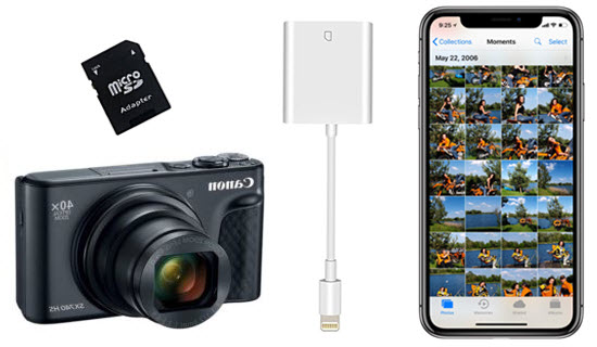 Transfer photos from camera to iPhone directly