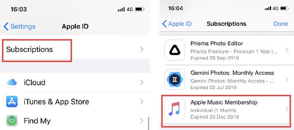 Manage Apple Music Subscription