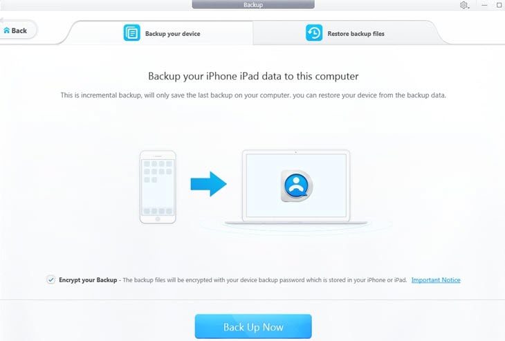 Backup iPhone, iPad, or iPod Touch on Windows PC