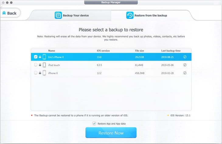 Restore iPhone, iPad, or iPod Touch from backup files on Mac