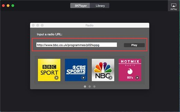 windows版5kプレイヤーでラジオを聴く
