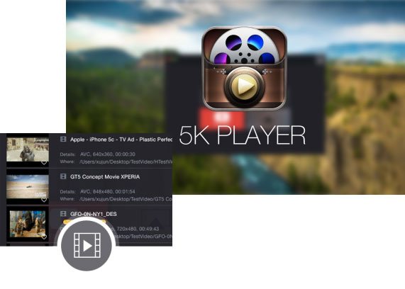  5KPlayer - best tablet video player for Windows tablet