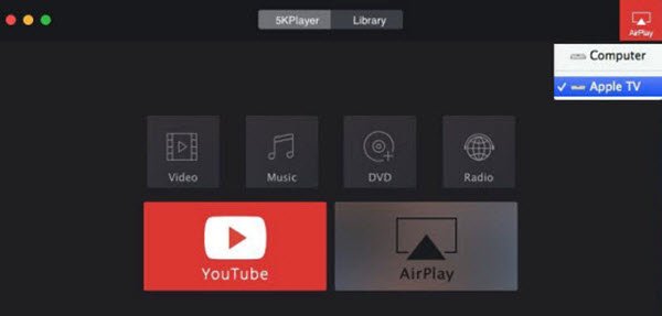 Activate AirPlay to Apple TV from Mac/PC
