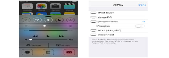 AirPlay Setting on iDevices