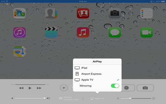 iPad AirPlay mirroring