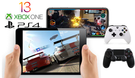 Play Games on iOS 13 with PS4/Xbox One Controller