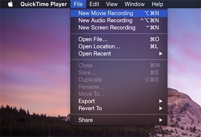 iPhone 8/X screen recorder - QuickTime