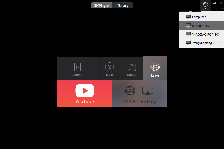 5KPlayer - Turn computer into an AirPlay Audio Receiver