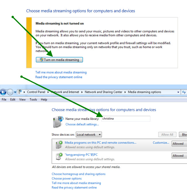 Activer le serveur multimédia DLNA Windows 10