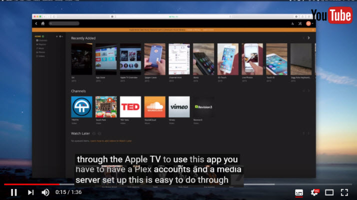 use Plex Apple TV APP with 5KPlayer