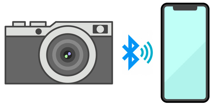 Bluetoothでキッズカメラからスマホに転送