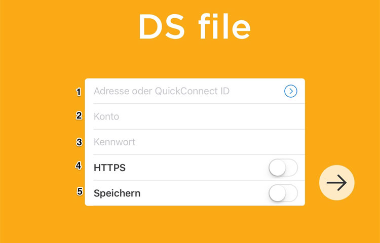 Synology専用のDS Fileアプリを起動する
