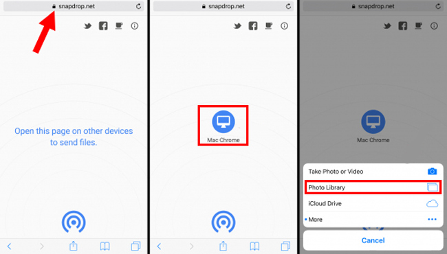 「Snapdrop」でiPhoneの写真をWindows 11に転送