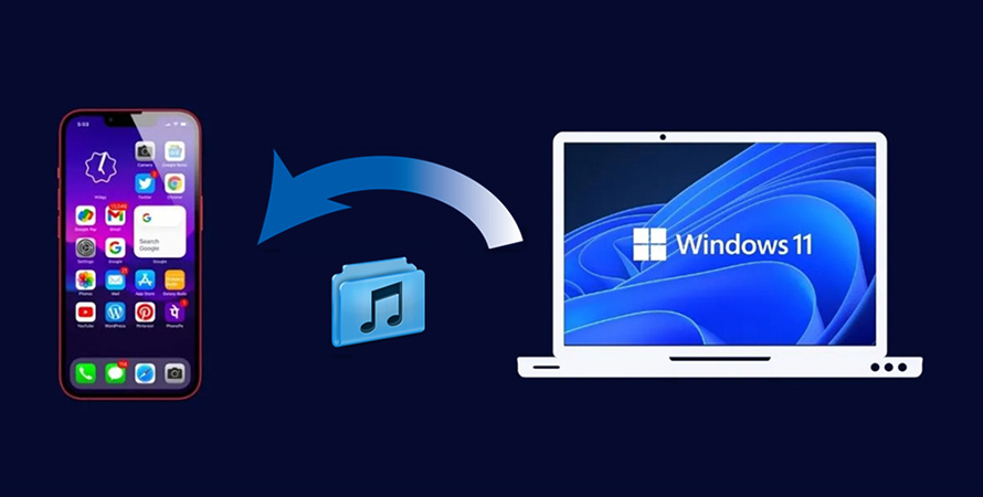 Windows 11からiPhoneに音楽を入れる