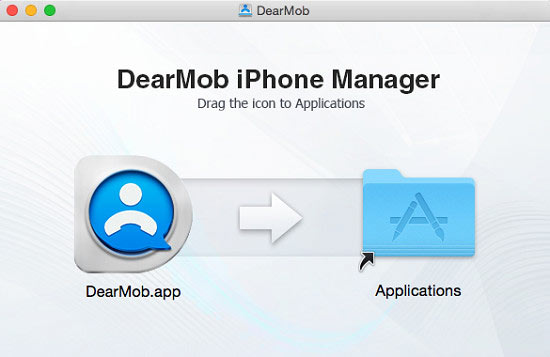 MacでDearMob iPhoneマネージャーインストール