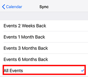 How to Sync iPhone iCloud Calendar All Events