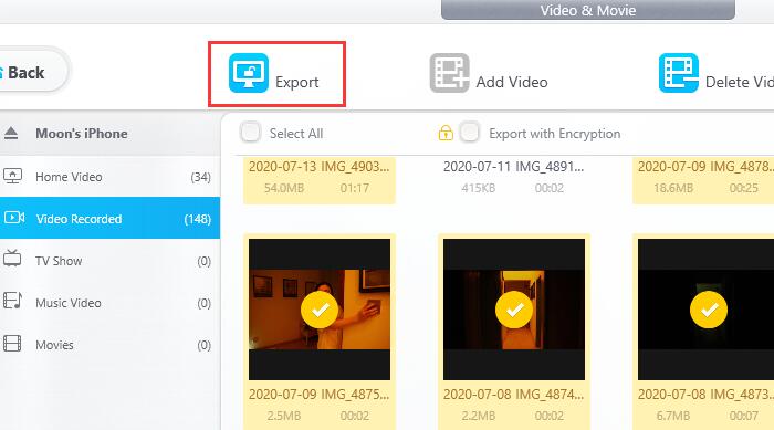 export video from gallery