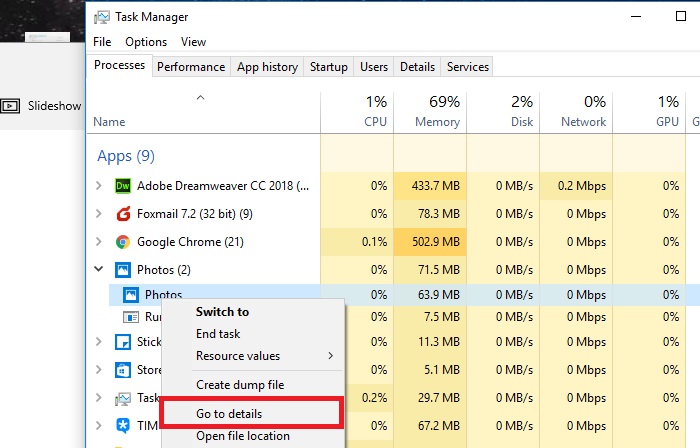 Windows 10 Photos app not deleting