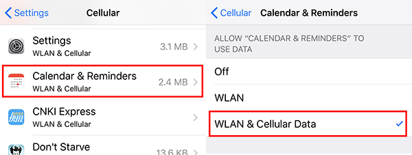 iCloud calendar not syncing with iPhone
