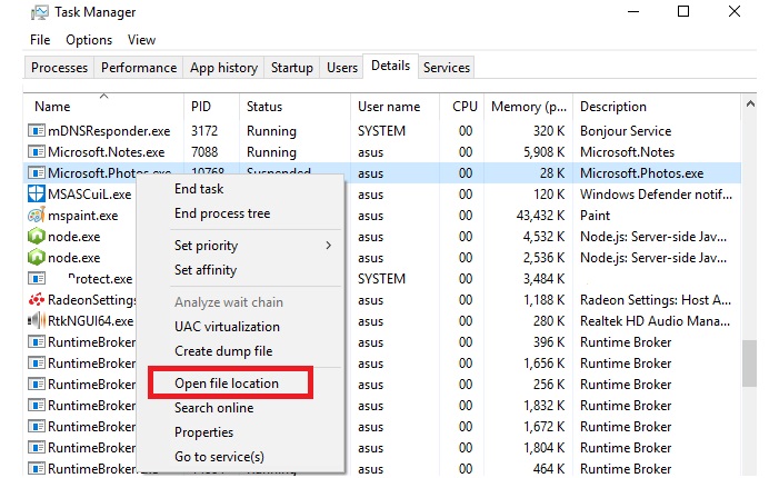 Windows 10 Photos app not importing