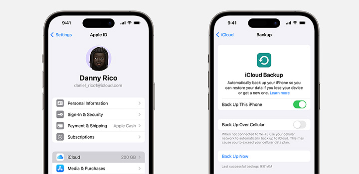 Check iCloud Storage Settings