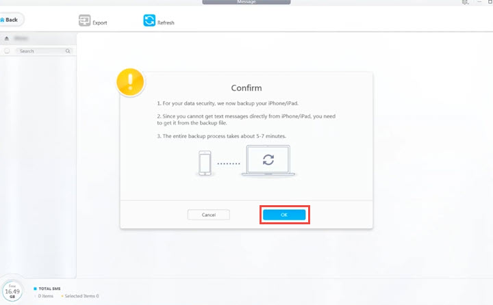 Back up iPhone messages with DearMob iPhone Manager
