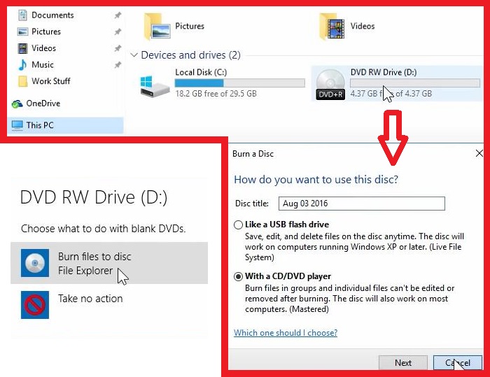 how to import cd to computer via Windows Media Player