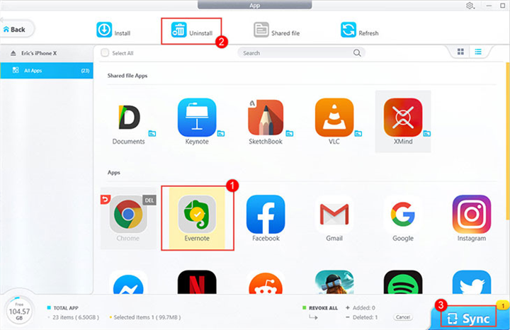 Fix Can't Delete Apps on iPhone - Delete the App with DearMob