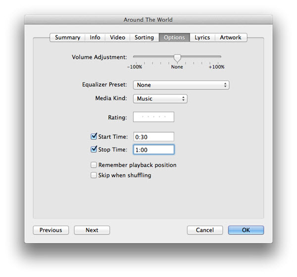 Convert MP3 to M4R Ringtone via iTunes