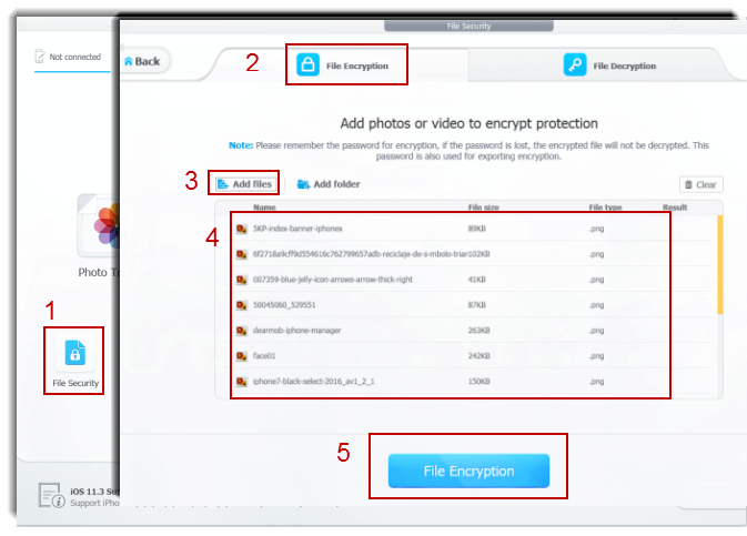 DearMob encrypt files