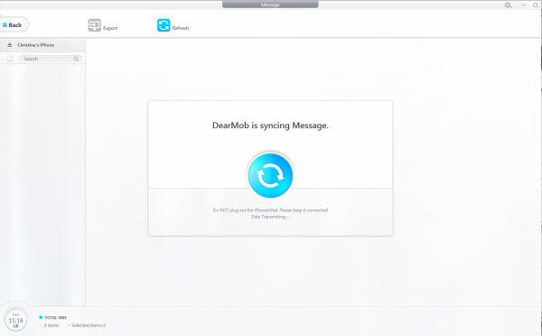 DearMob iPhone Manager Backup SMS