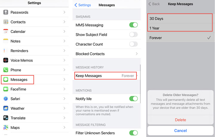 How to Delete Attachments on iPhone Automatically