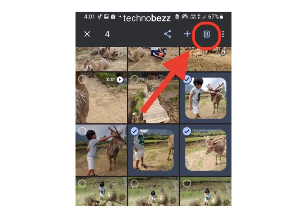 Delete Google Photos from Phone