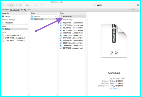 Export bookmarks to Safari on Mac