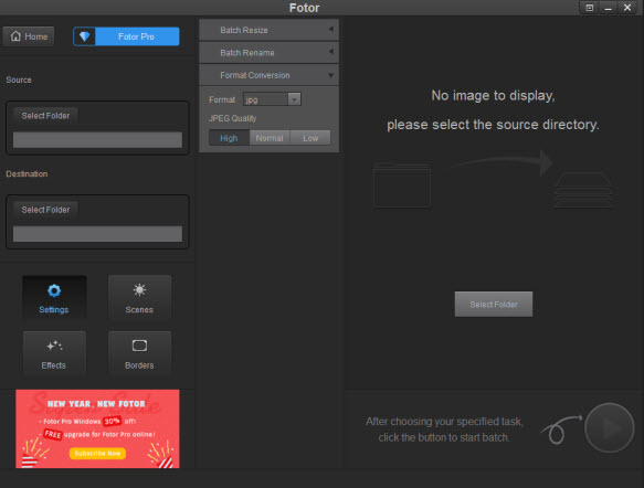 Edit HEIC files with Fotor