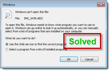 HEIC Won't Open on Windows