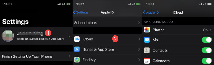 Turn off iCloud syncing to Access Unlocked iPhone on Computer