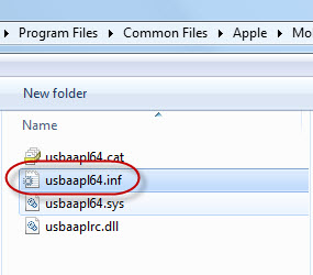 Install Apple Mobile Device USB Driver