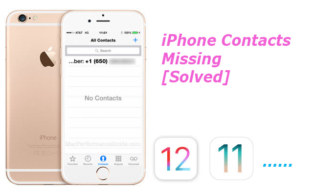 [Solved] iPhone contacts missing in iOS 12