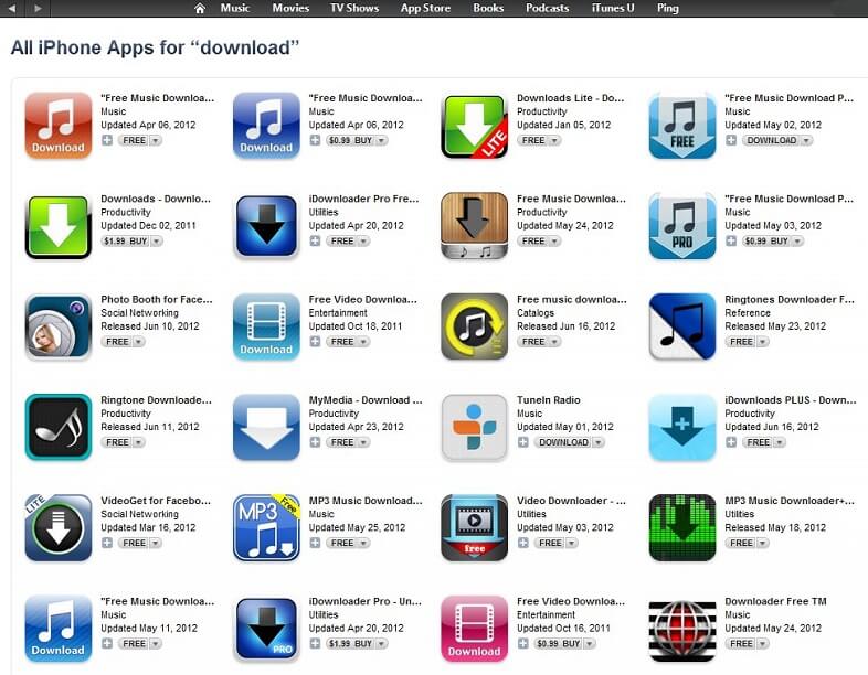 best music downloading apps for iphone