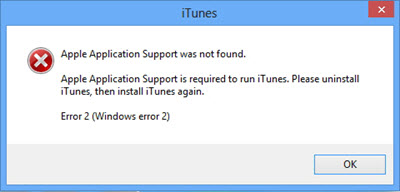 iTunes Error 2