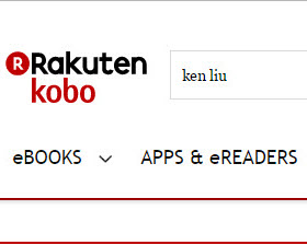 Rakuten Kobo ebook website