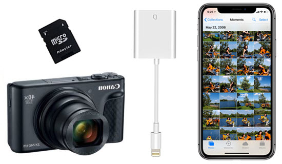 Lightning to SD card camera adapter