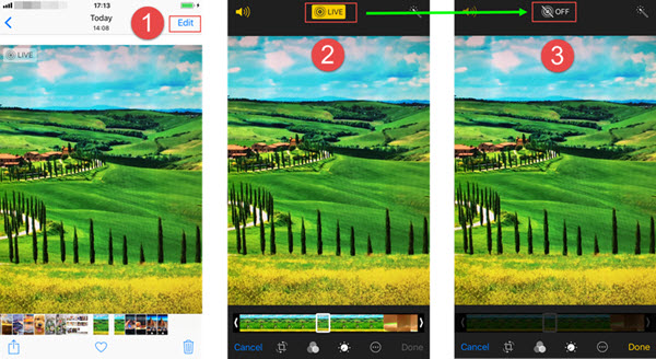 Convert Live Photo to Still on iPhone