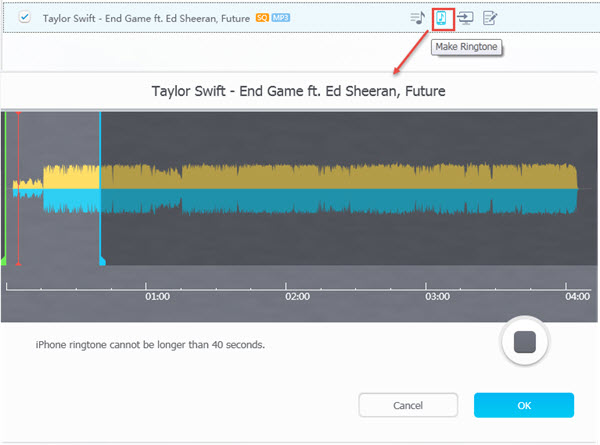 Make Taylor Swift End Game Ringtone to iPhone