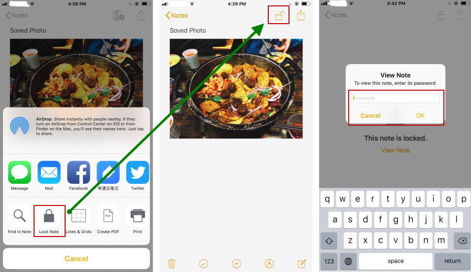 Unlock Password Protected Photos iPhone