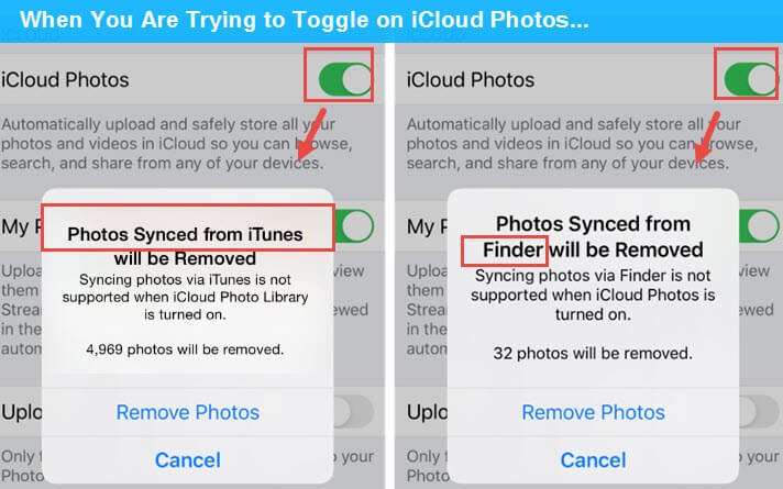 how to delete duplicate photos iphone with itunes sync