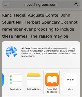 Save PDF on iPhone from Safari