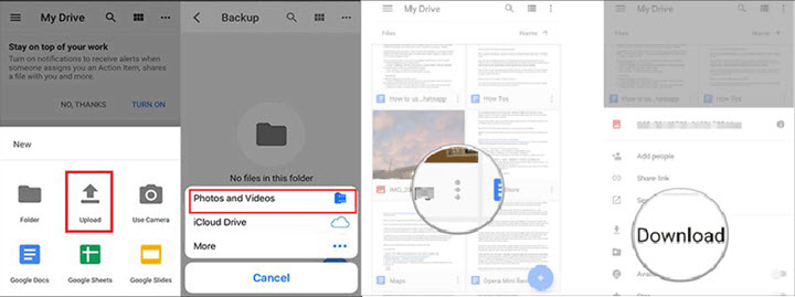 Send Video From iPhone to Android Using Google Drive