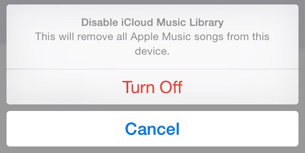 Disable the iCloud Music Library